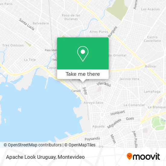 Apache Look Uruguay map