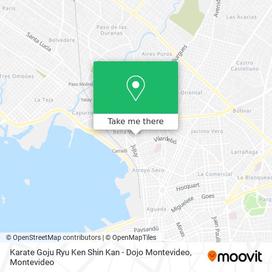 Karate Goju Ryu Ken Shin Kan - Dojo Montevideo map
