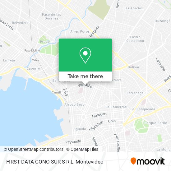 Mapa de FIRST DATA CONO SUR S R L