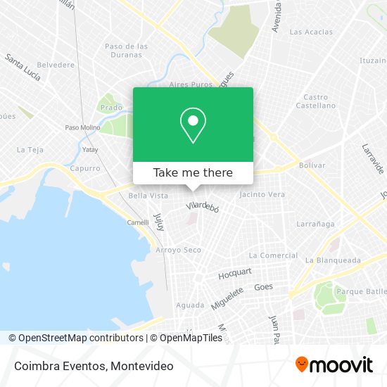Coimbra Eventos map