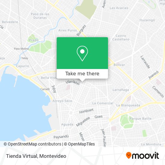 Tienda Virtual map