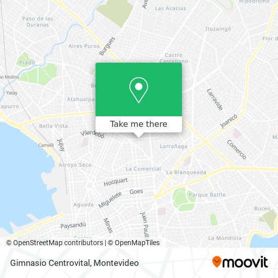 Gimnasio Centrovital map