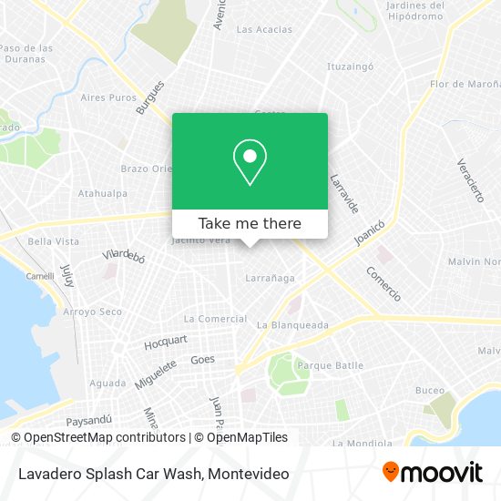 Lavadero Splash Car Wash map