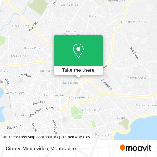 Citroën Montevideo map