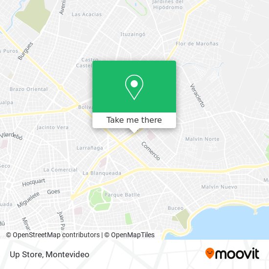 Up Store map