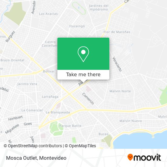 Mosca Outlet map