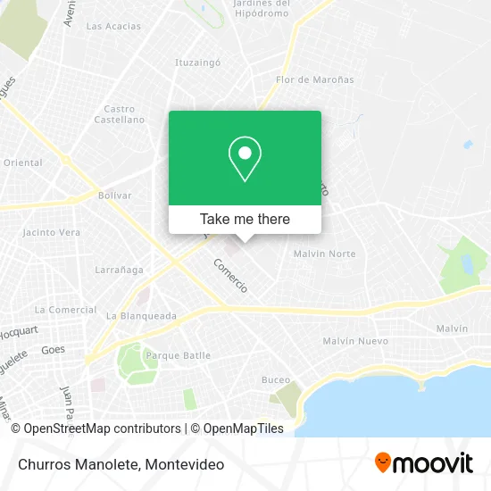 Mapa de Churros Manolete