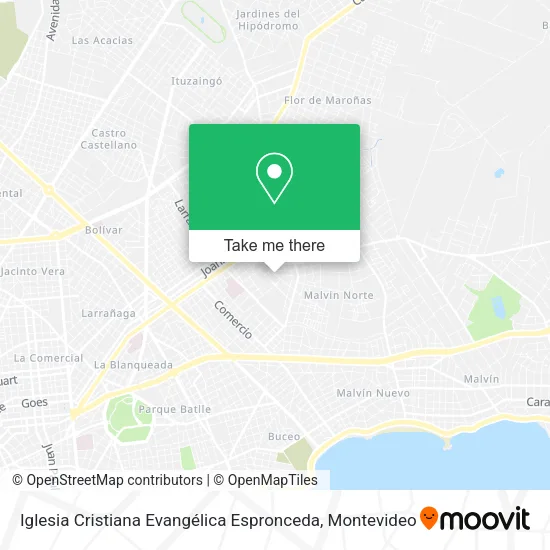Mapa de Iglesia Cristiana Evangélica Espronceda