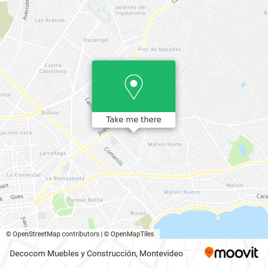 Mapa de Decocom Muebles y Construcción