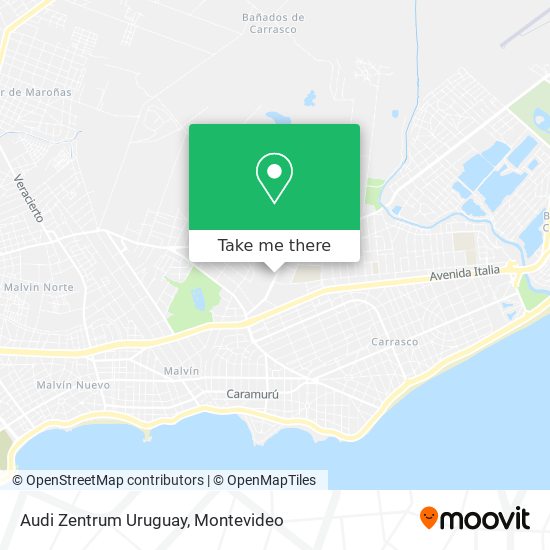 Audi Zentrum Uruguay map