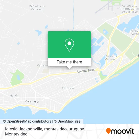Mapa de Iglesia Jacksonville, montevideo, uruguay