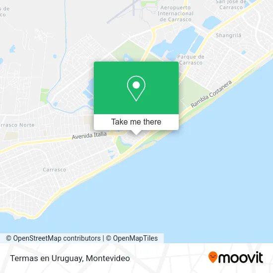 Termas en Uruguay map