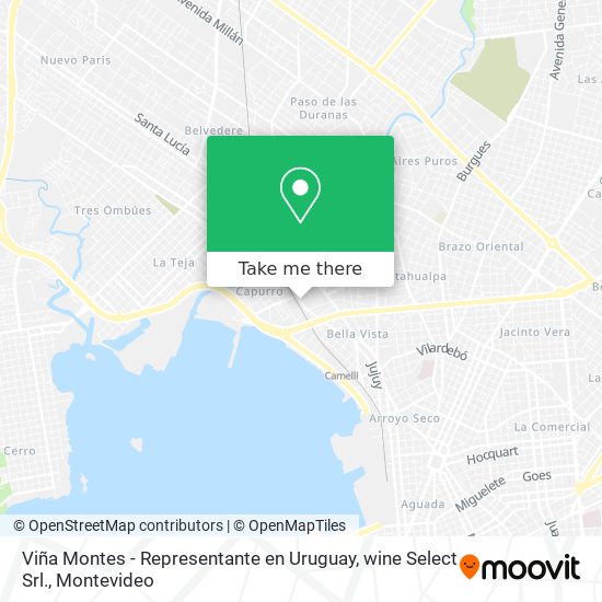 Mapa de Viña Montes - Representante en Uruguay, wine Select Srl.