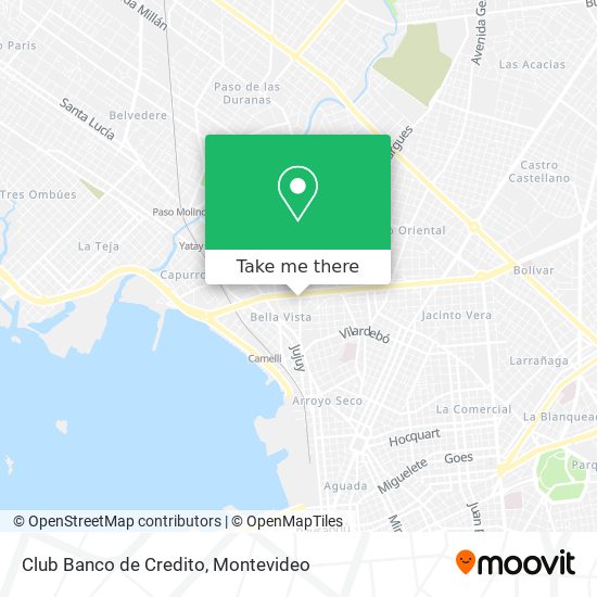 Club Banco de Credito map