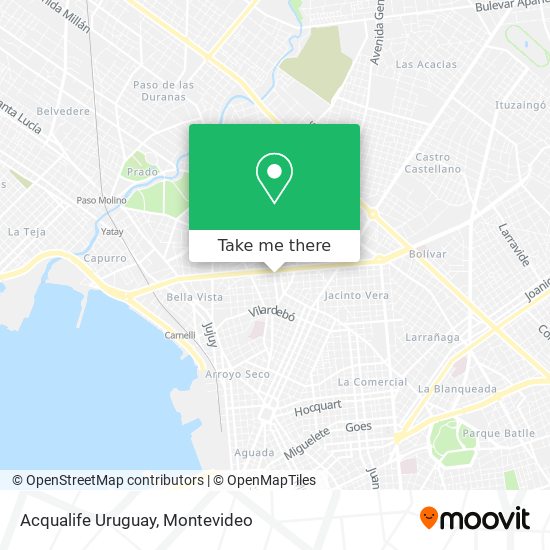 Acqualife Uruguay map