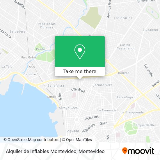 Alquiler de Inflables Montevideo map