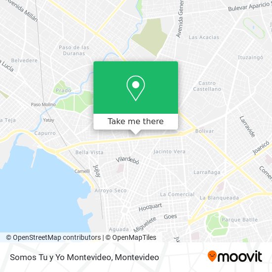 Mapa de Somos Tu y Yo Montevideo