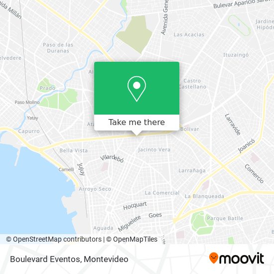 Boulevard Eventos map