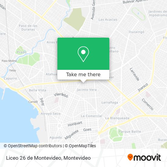 Liceo 26 de Montevideo map