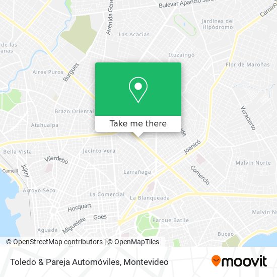 Toledo & Pareja Automóviles map