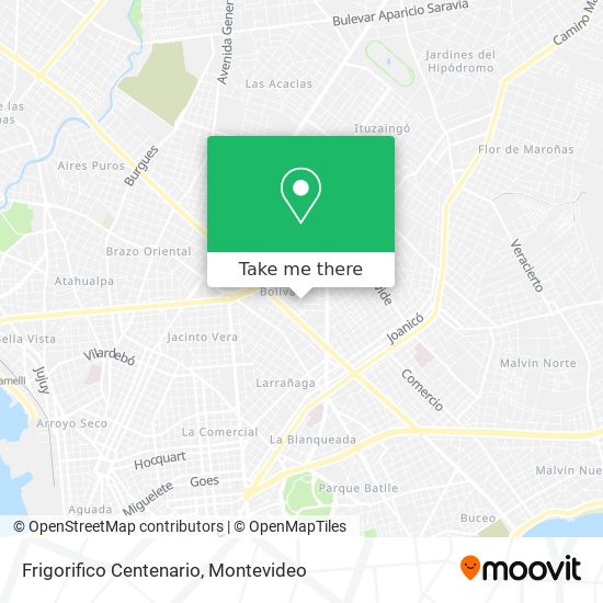 Mapa de Frigorifico Centenario