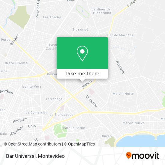 Bar Universal map