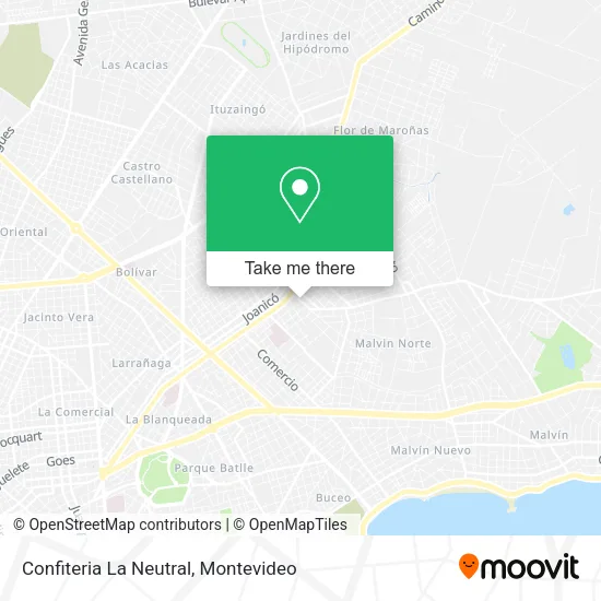 Mapa de Confiteria La Neutral