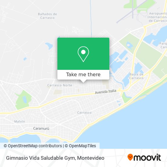 Gimnasio Vida Saludable Gym map