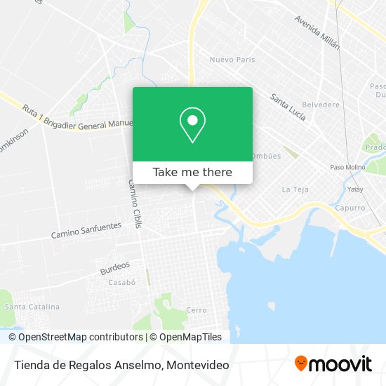 Mapa de Tienda de Regalos Anselmo