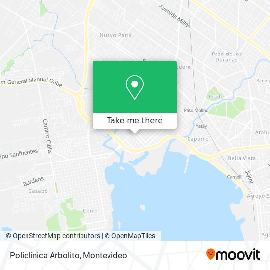 Mapa de Policlínica Arbolito
