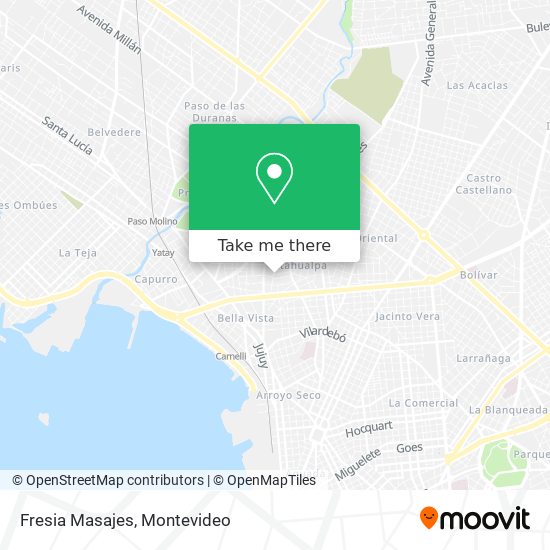 Fresia Masajes map