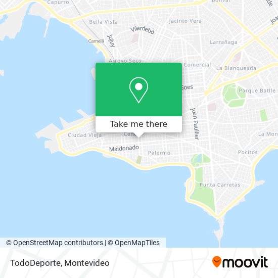 TodoDeporte map
