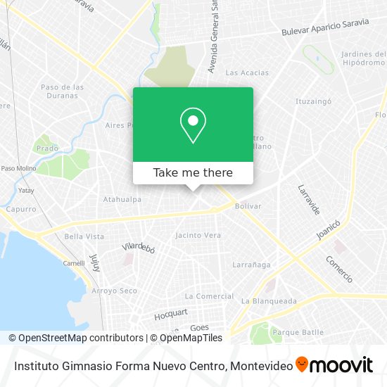 Instituto Gimnasio Forma Nuevo Centro map