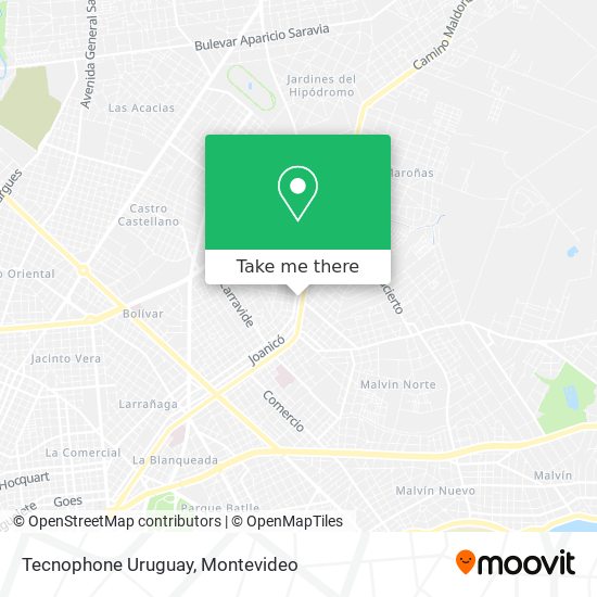 Tecnophone Uruguay map