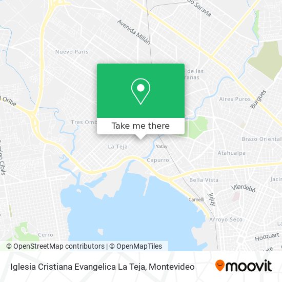 Iglesia Cristiana Evangelica La Teja map