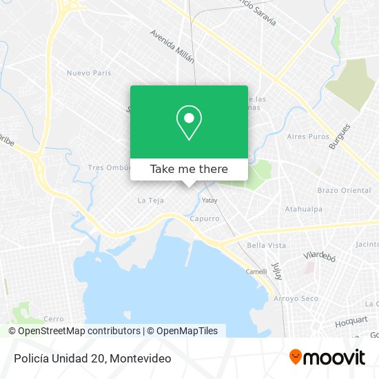 Policía Unidad 20 map