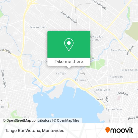 Tango Bar Victoria map