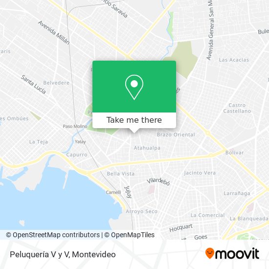 Peluquería V y V map
