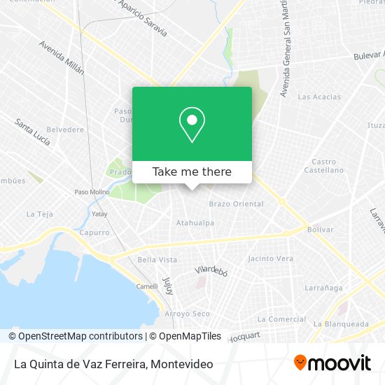 Mapa de La Quinta de Vaz Ferreira