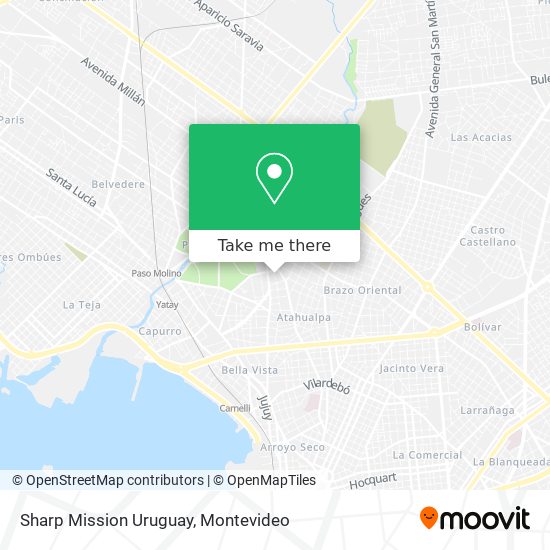 Sharp Mission Uruguay map