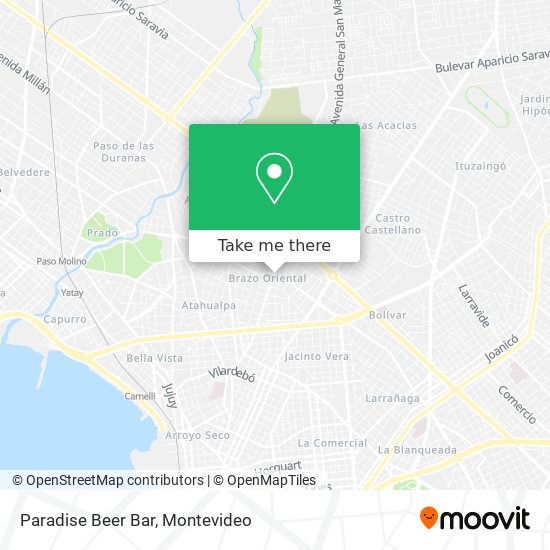 Paradise Beer Bar map