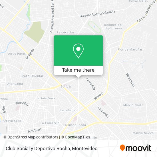 Club Social y Deportivo Rocha map