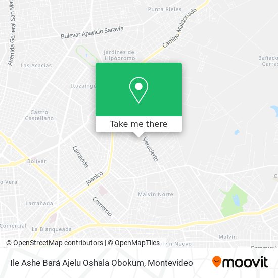 Ile Ashe Bará Ajelu Oshala Obokum map