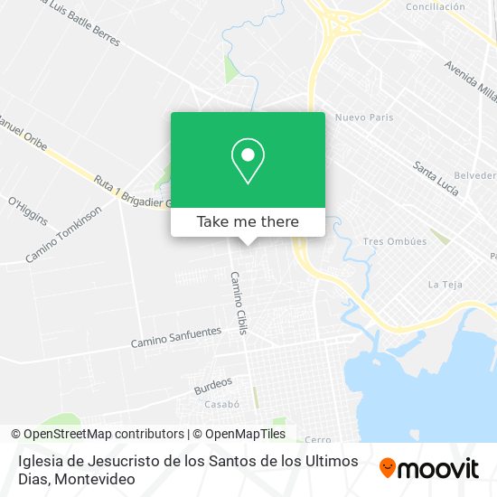 Iglesia de Jesucristo de los Santos de los Ultimos Dias map