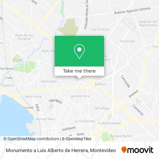 Monumento a Luis Alberto de Herrera map