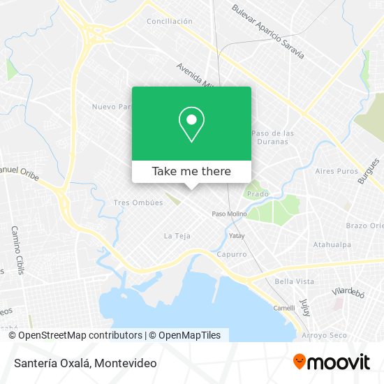 Santería Oxalá map