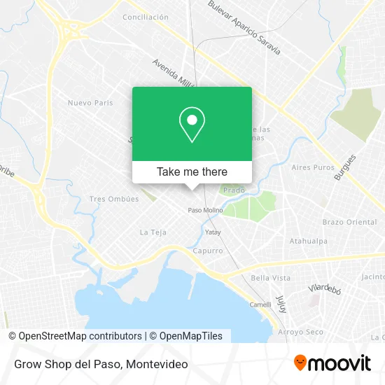 Mapa de Grow Shop del Paso