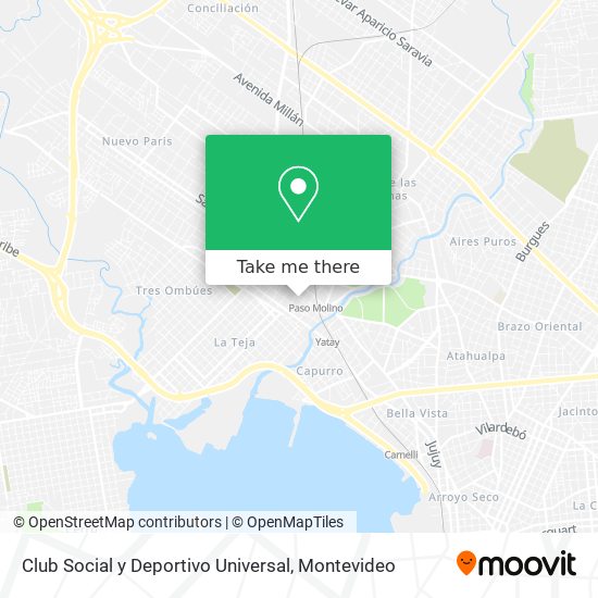 Club Social y Deportivo Universal map