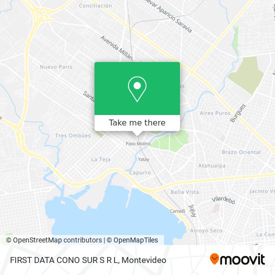 Mapa de FIRST DATA CONO SUR S R L