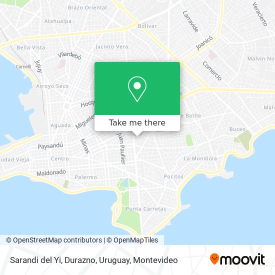 Sarandi del Yi, Durazno, Uruguay map